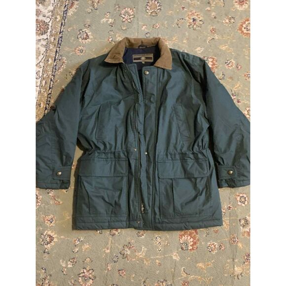 Vintage Men's Members Only Dark Green & Brown Collared Barn Coat, size M - Picture 1 of 5